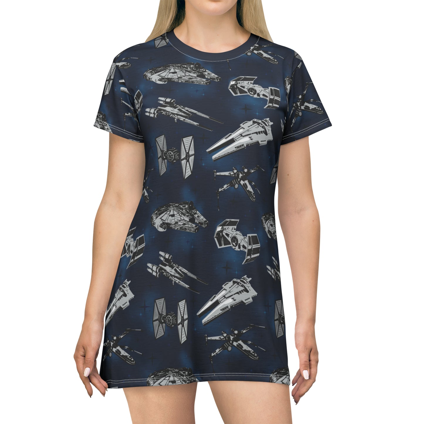 Galactic Ships T-Shirt Dress