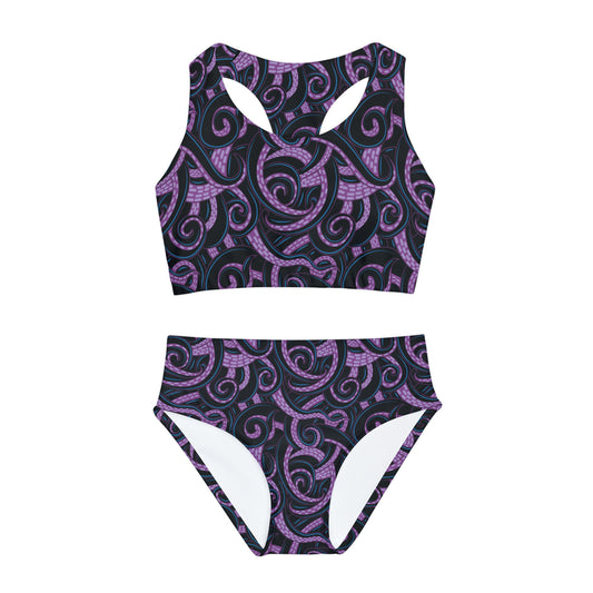 Ursula Tentacles Girls Two Piece Swimsuit