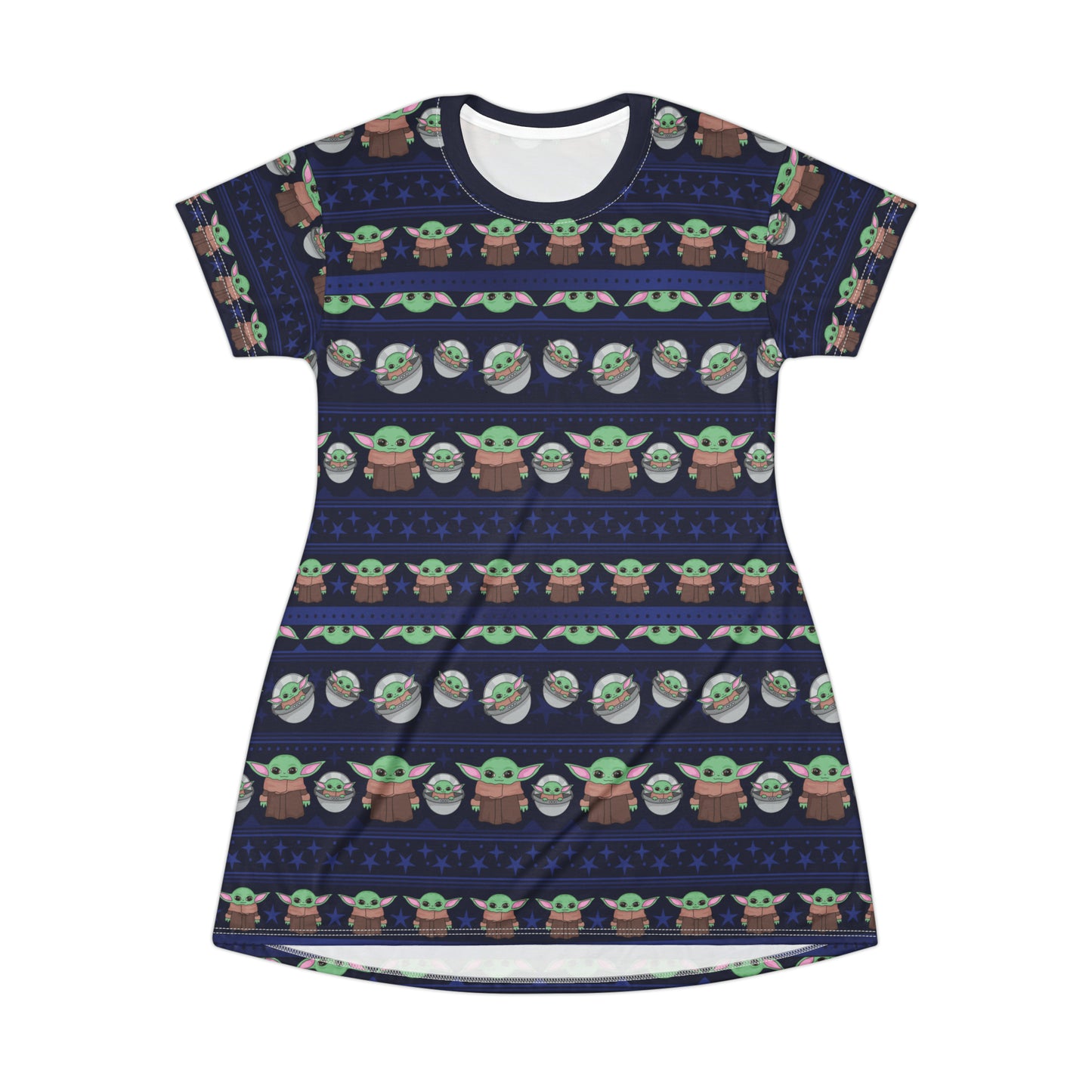 The Child Line All Over Print T-Shirt Dress