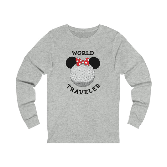 World Traveler Unisex Long Sleeve Graphic Tee