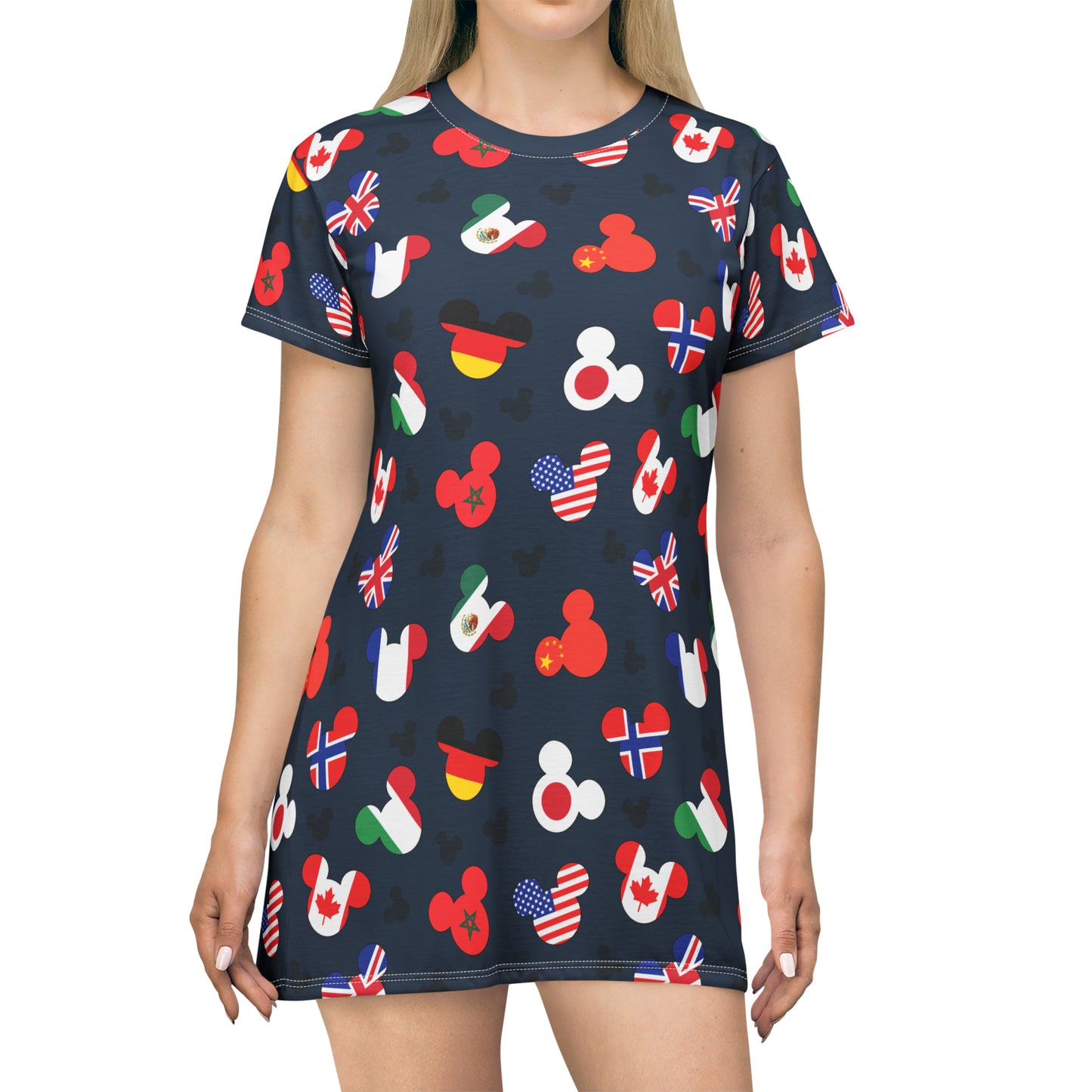 Disney World Epcot Around The World T-Shirt Dress