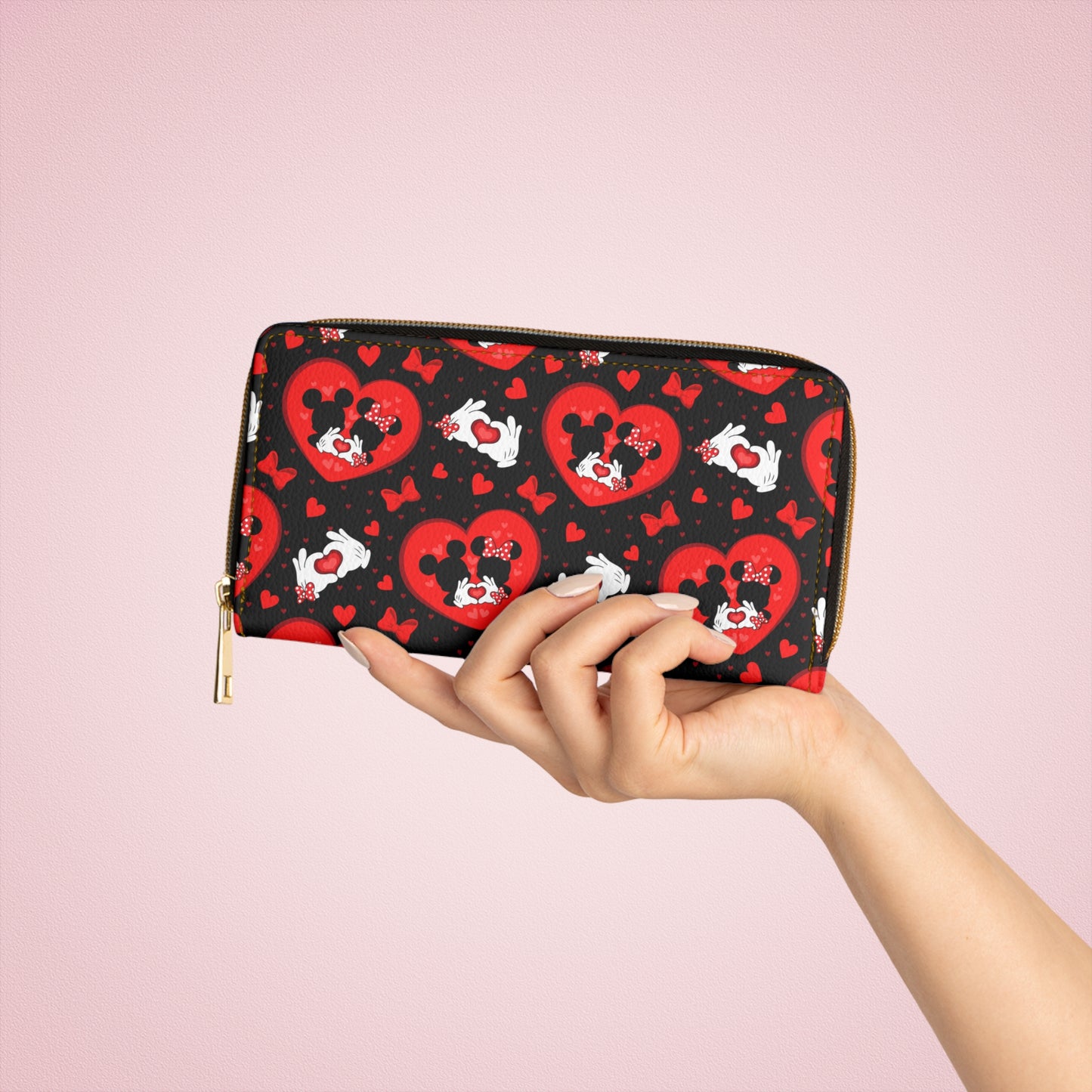 Valentines Day Lovers Zipper Wallet