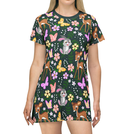 Disney Bambi Forest Friends T-Shirt Dress