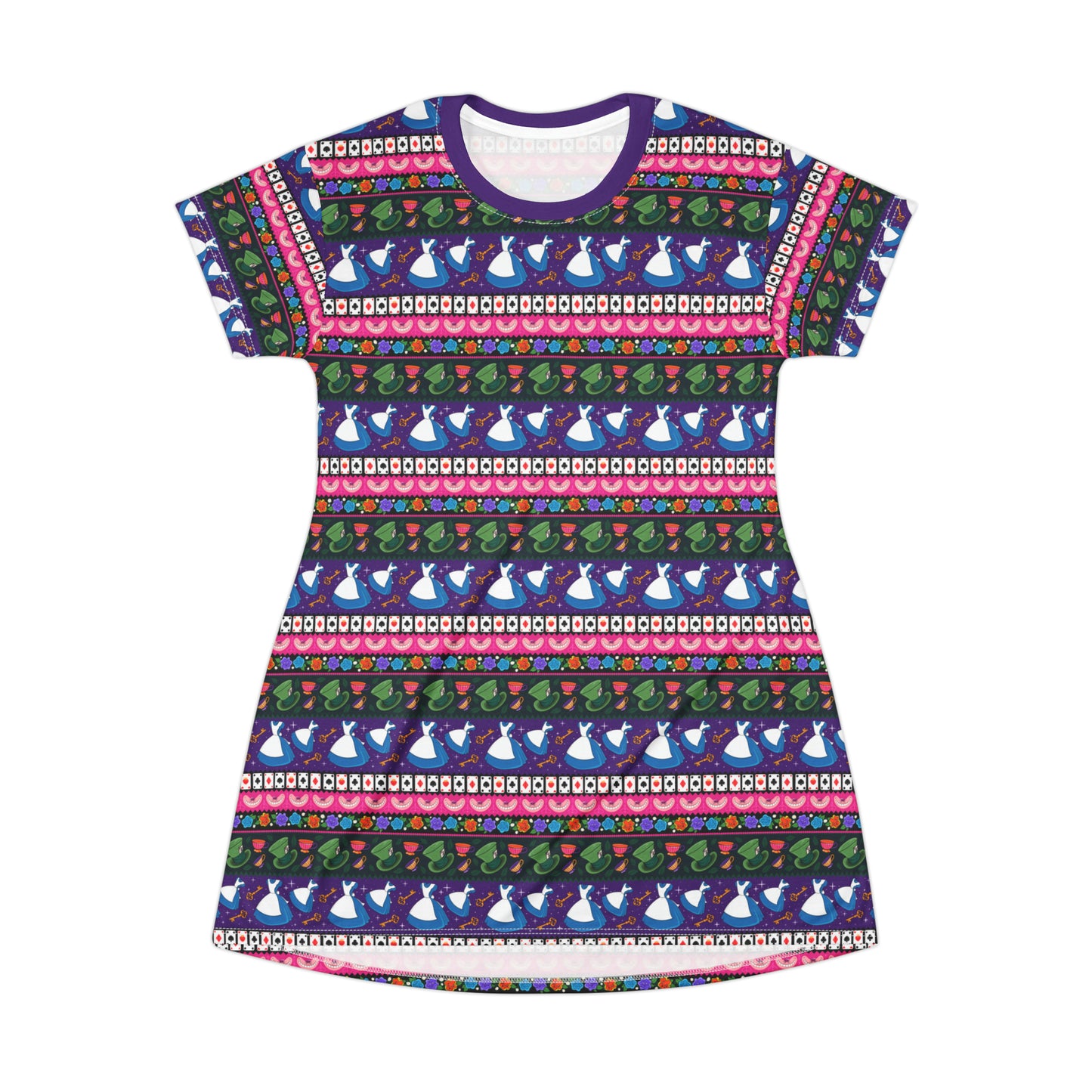 Wonderland Line T-Shirt Dress