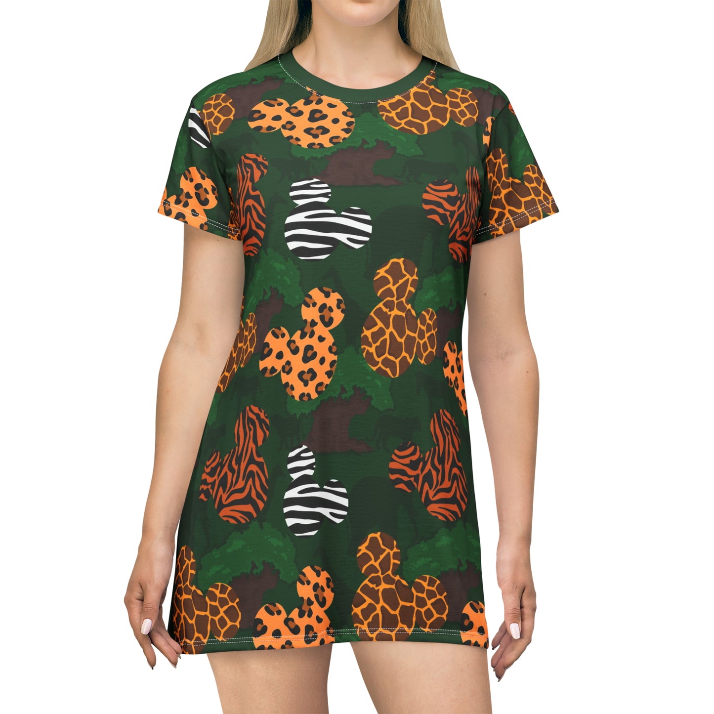 Animal Prints T-Shirt Dress