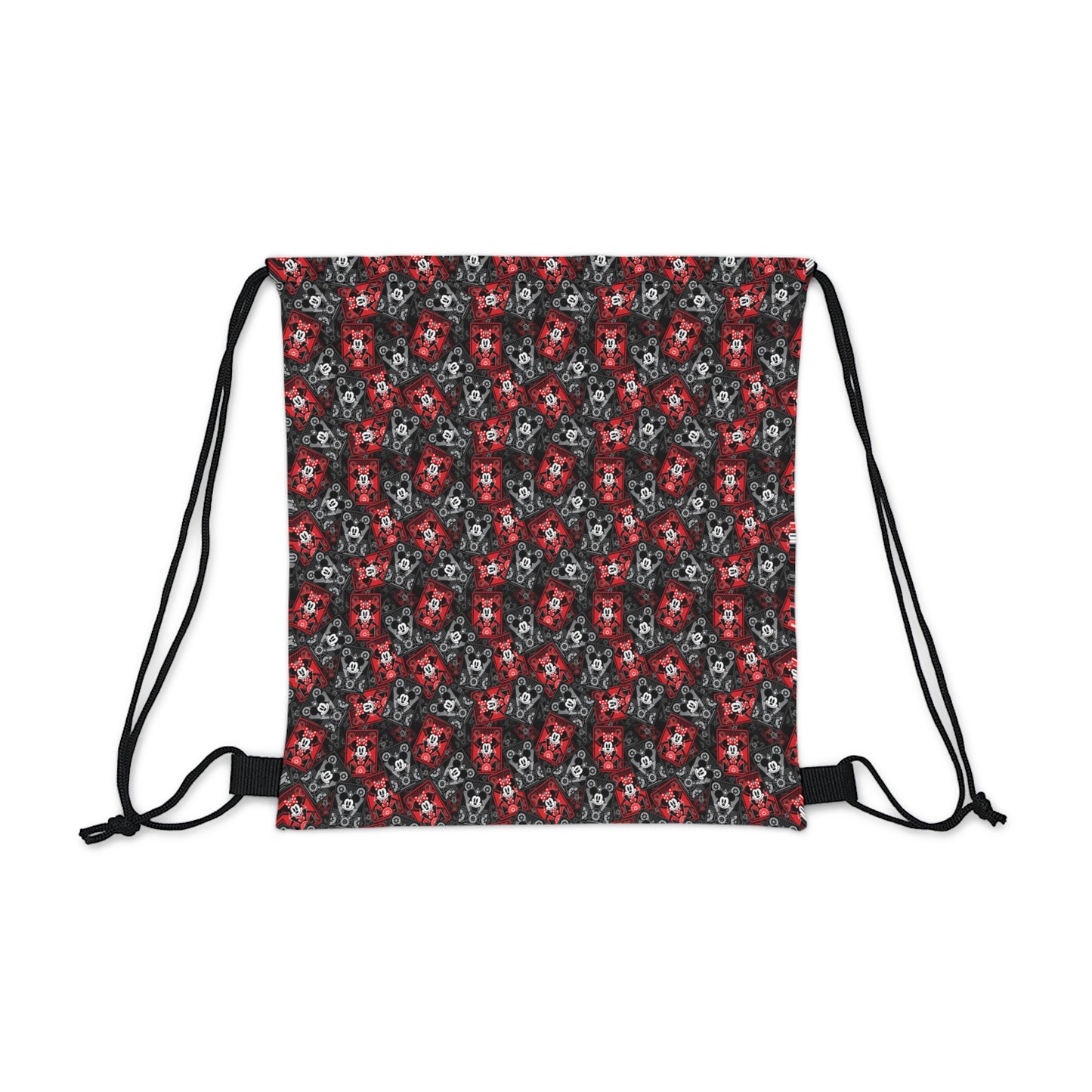 Steamboat Mickey And Minnie Cards Drawstring Bag