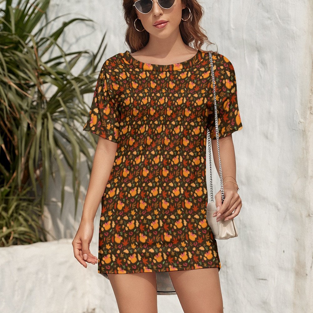 Fall Pumpkins Dolman Short Sleeve T-Shirt