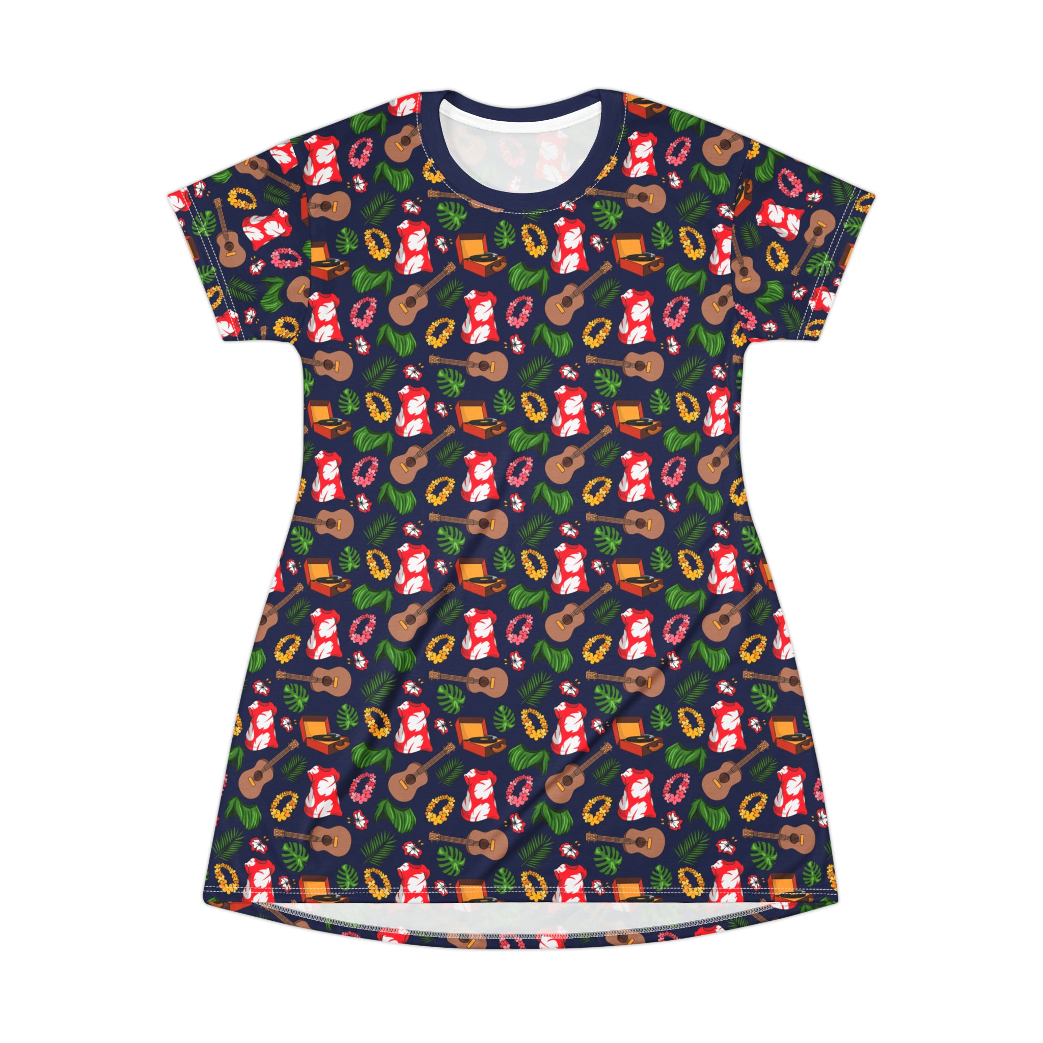 Disney Lilo And Stitch Hawaiian Roller Coaster T Shirt Dress Ambrie