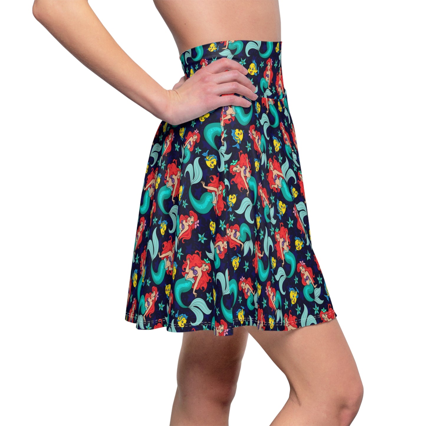 Disney Little Mermaid I Want To Be Where The People Are Women's Skater Skirt