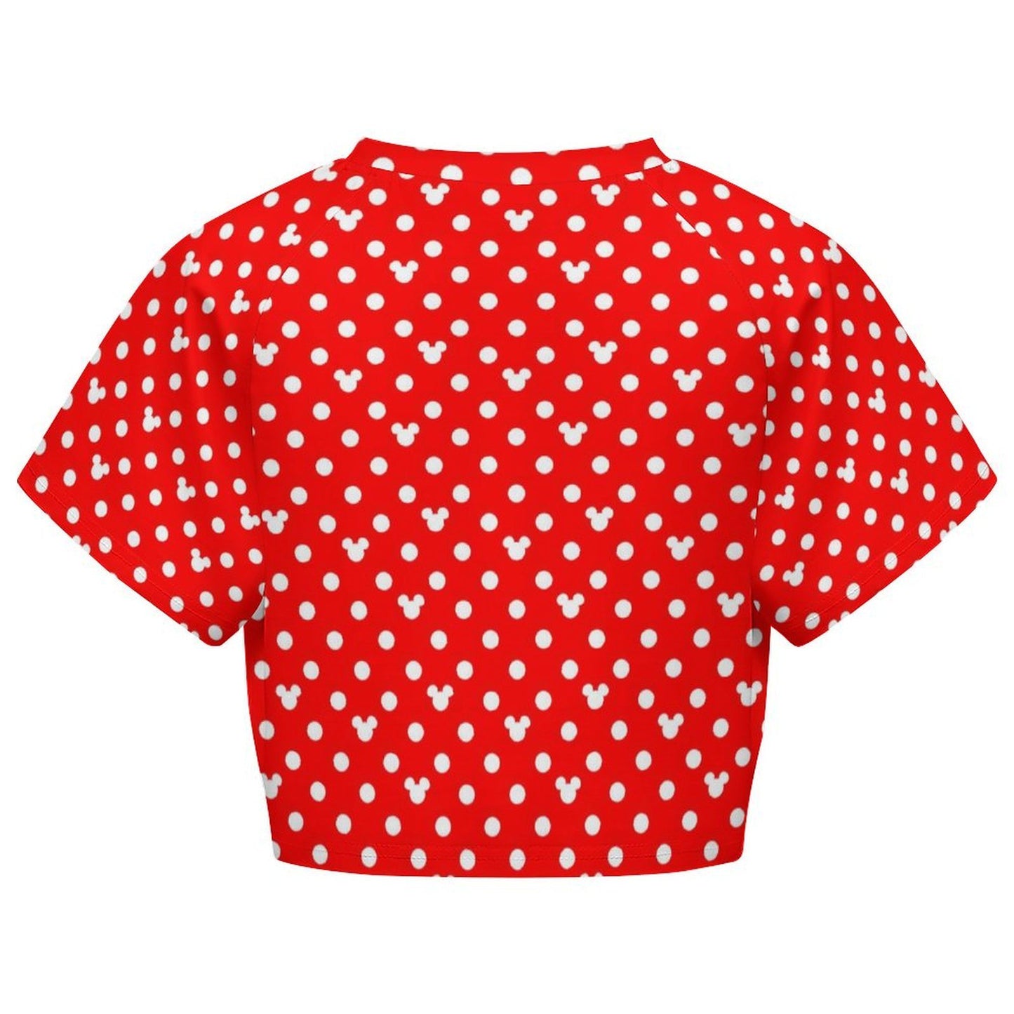 All Over Print Cropped Ralgan T-Shirt - Ambrie