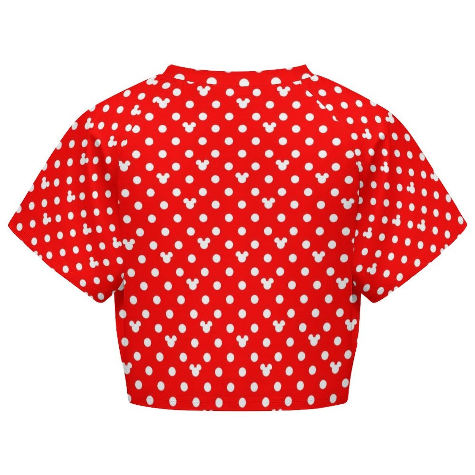 All Over Print Cropped Ralgan T-Shirt - Ambrie