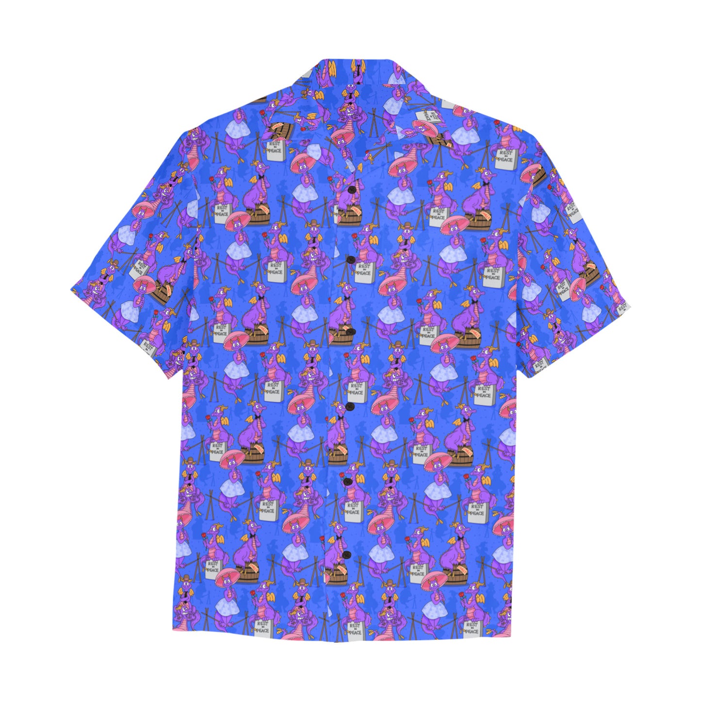 Haunted Mansion Figment Hawaiian Shirt With Chest Pocket