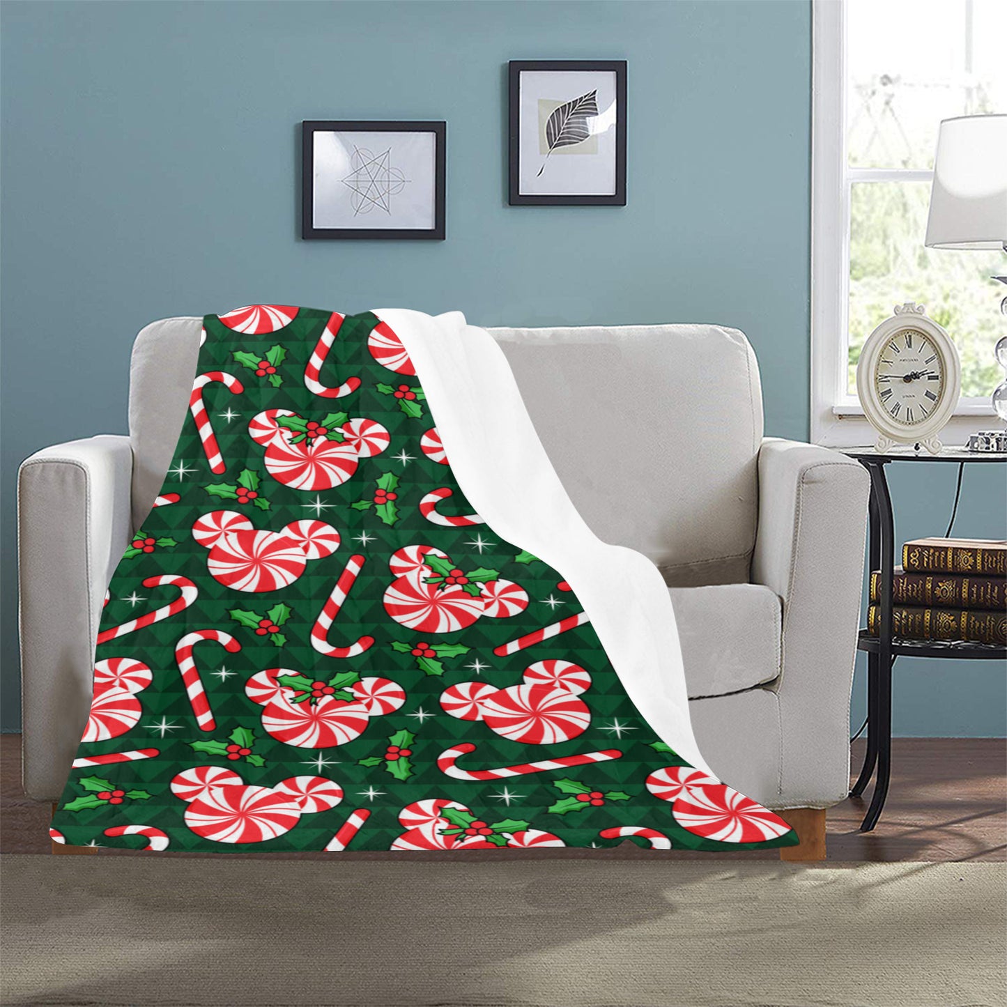 Christmas Peppermint Ultra-Soft Micro Fleece Blanket 32"x48"