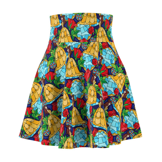 Stained Glass Women's Skater Skirt - Ambrie