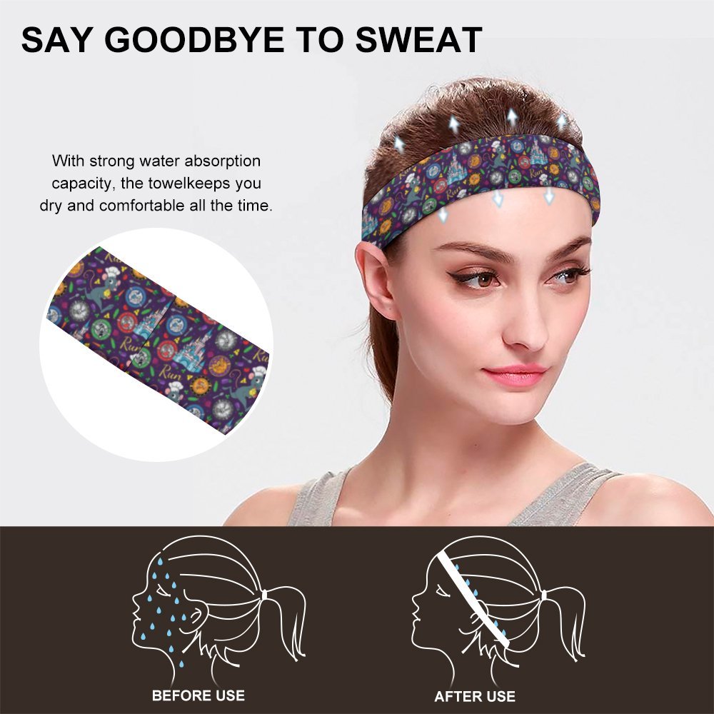 Ratatouille Wine And Dine Race Sports Sweat Headband