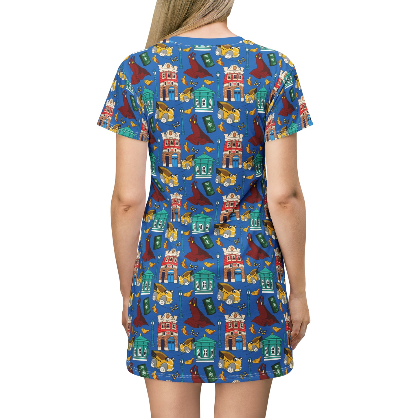 Roger's Car Toon Spin T-Shirt Dress