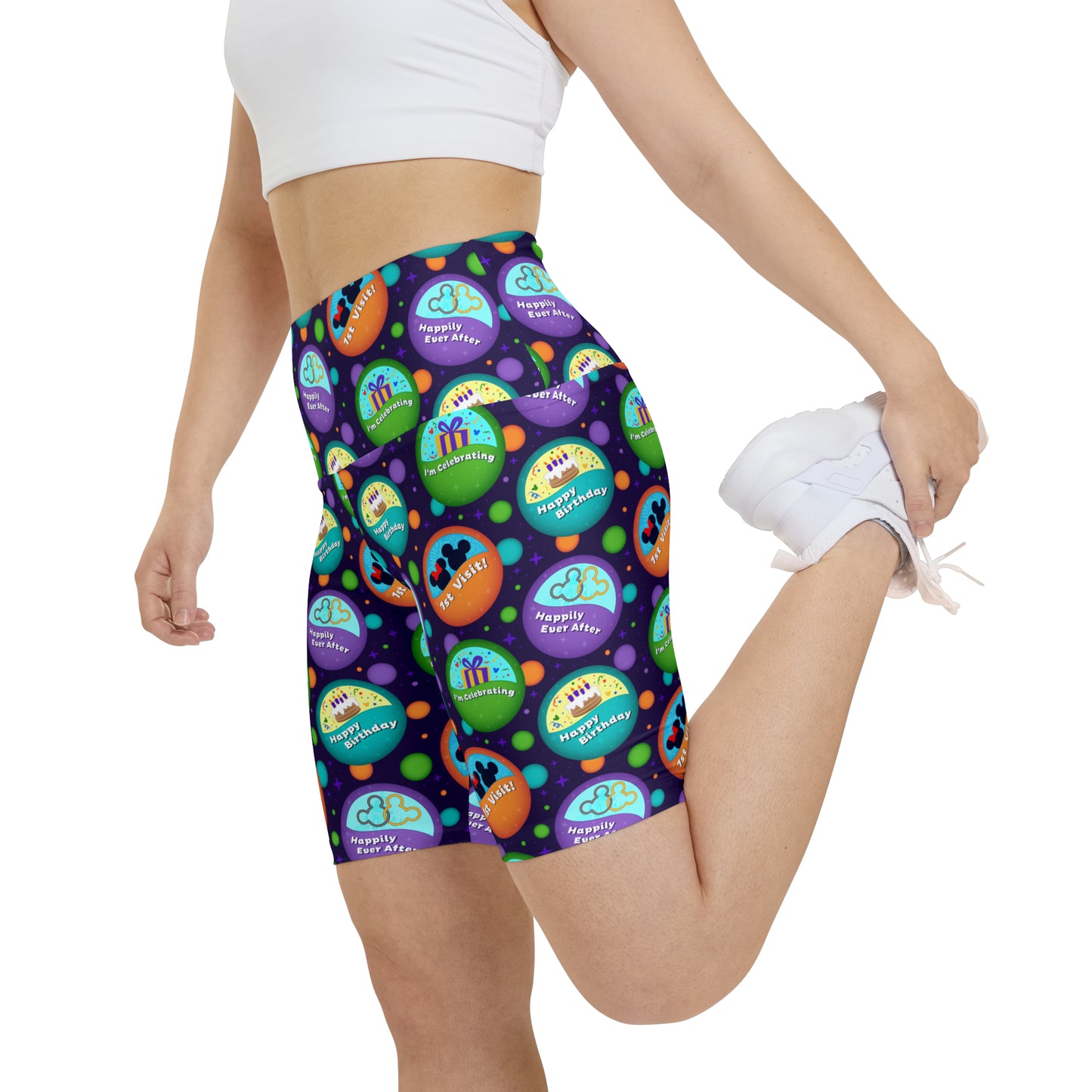 Button Collector Women's Athletic Workout Shorts