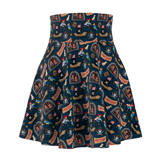 Why Is The Rum Always Gone Women's Skater Skirt - Ambrie