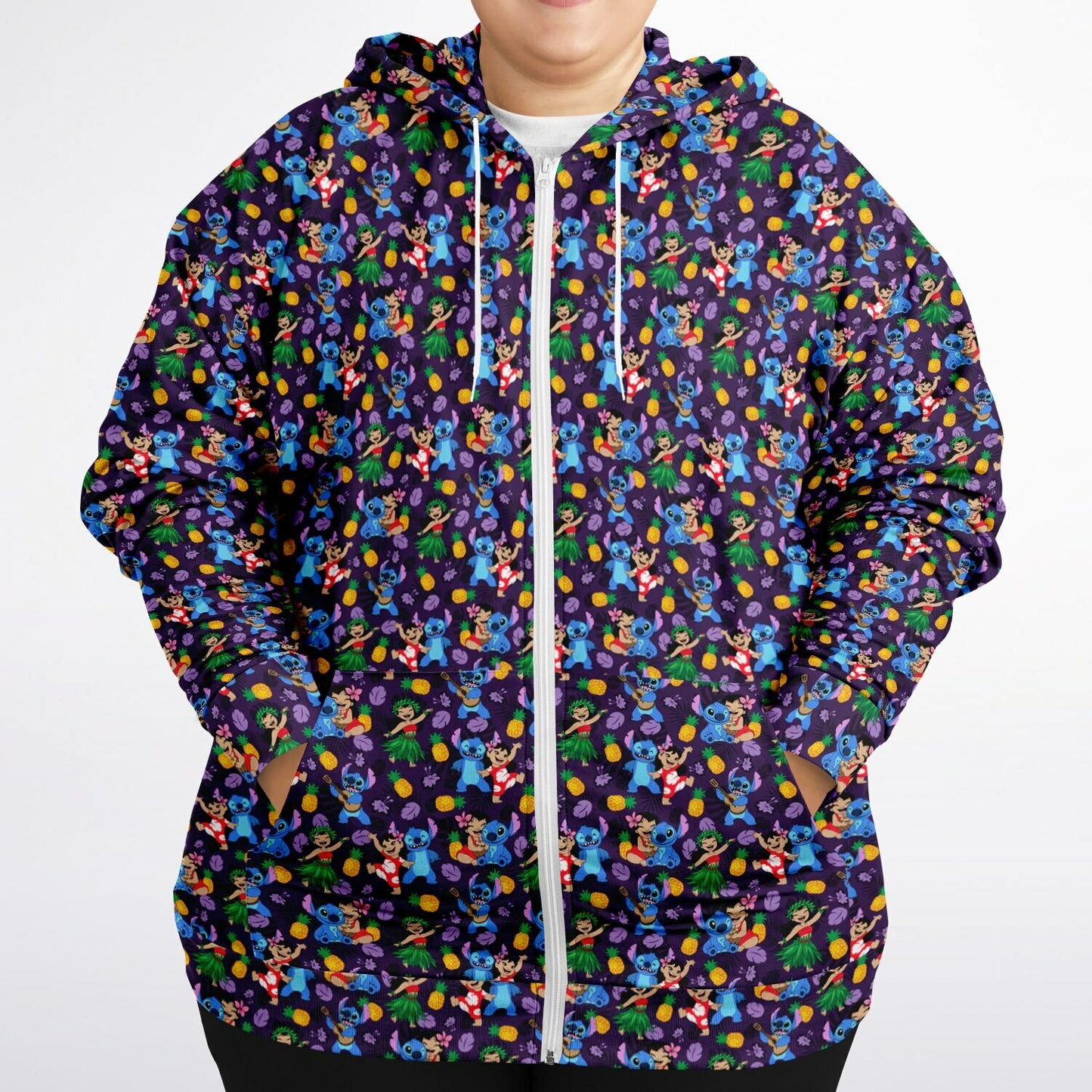 Island Friends Plus-size Unisex Zip Hoodie