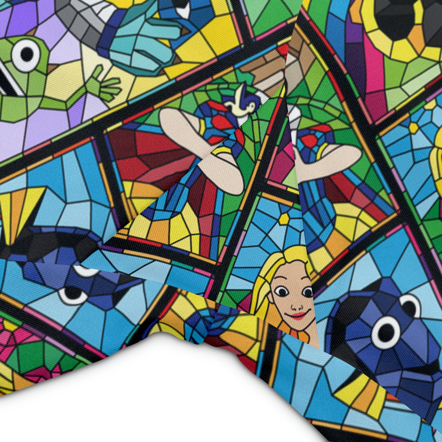 Stained Glass Characters Women's Athletic Workout Shorts