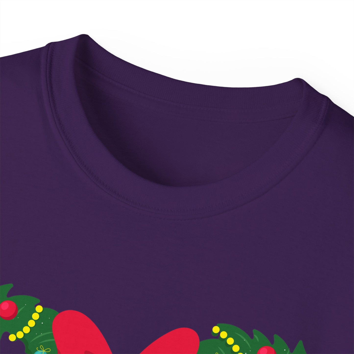 Christmas Wreaths With Bow Unisex Graphic Tee