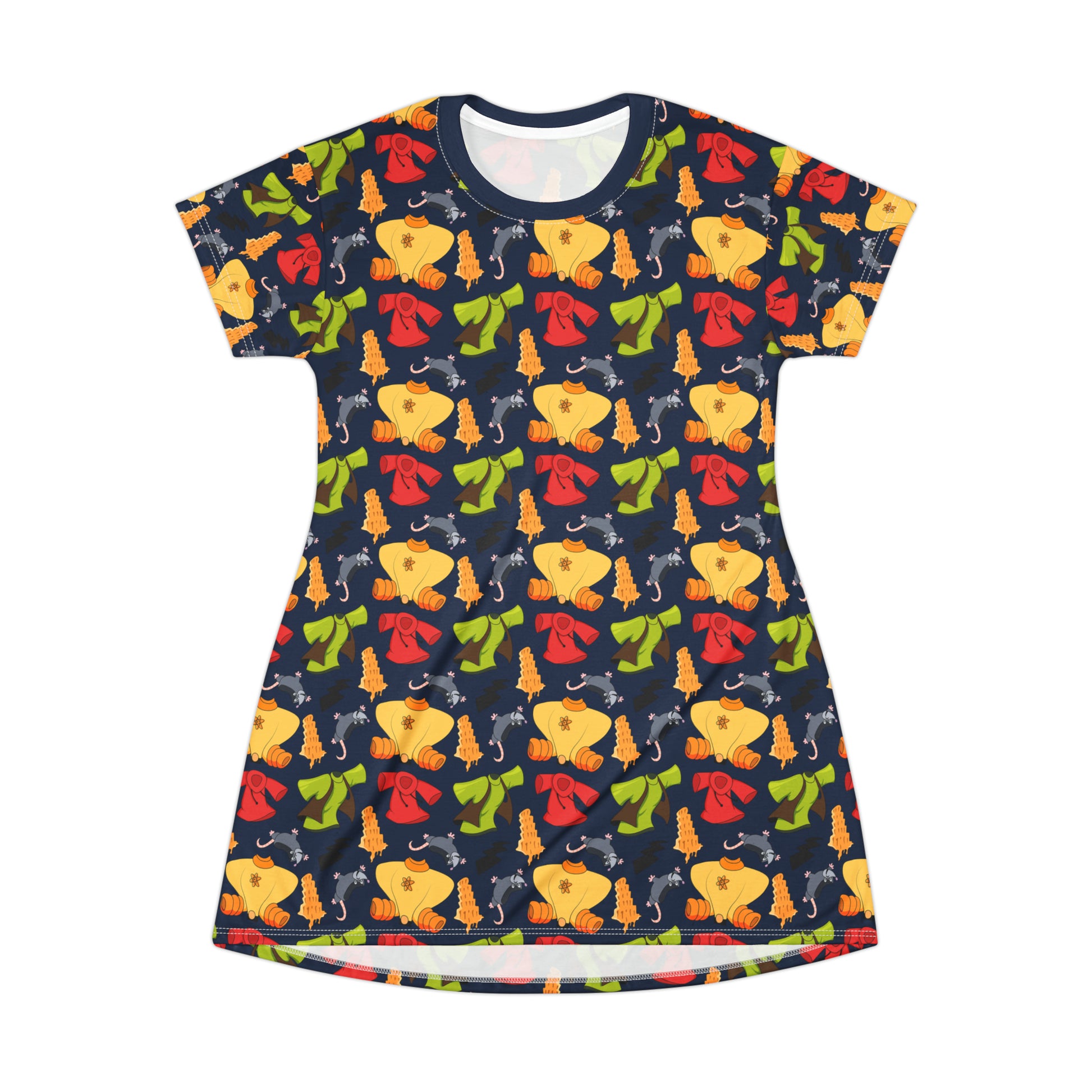 Tower Of Cheeza T-Shirt Dress - Ambrie