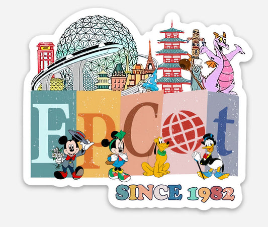 Epcot 1982 Disney Sticker