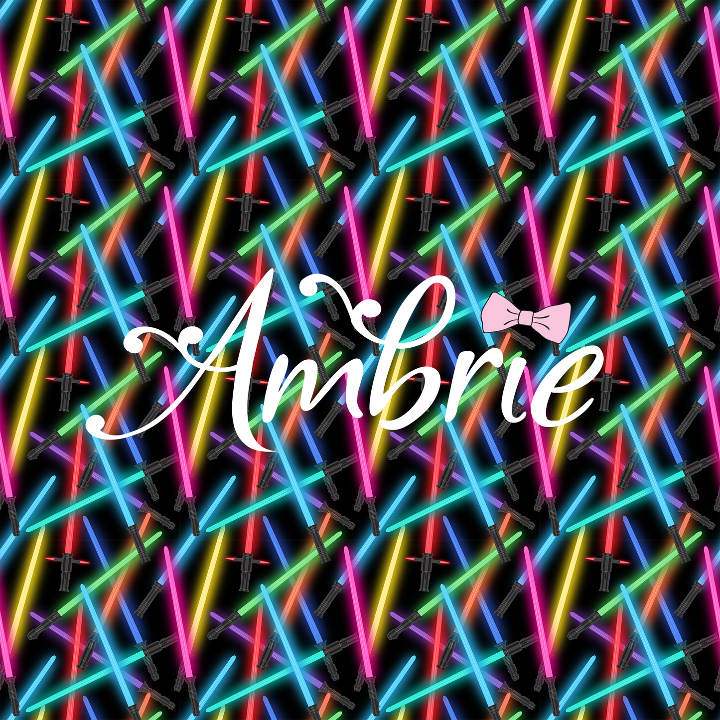 Light Sabers Seamless Pattern, Magical Cartoon Seamless pattern, Fabric Sublimation