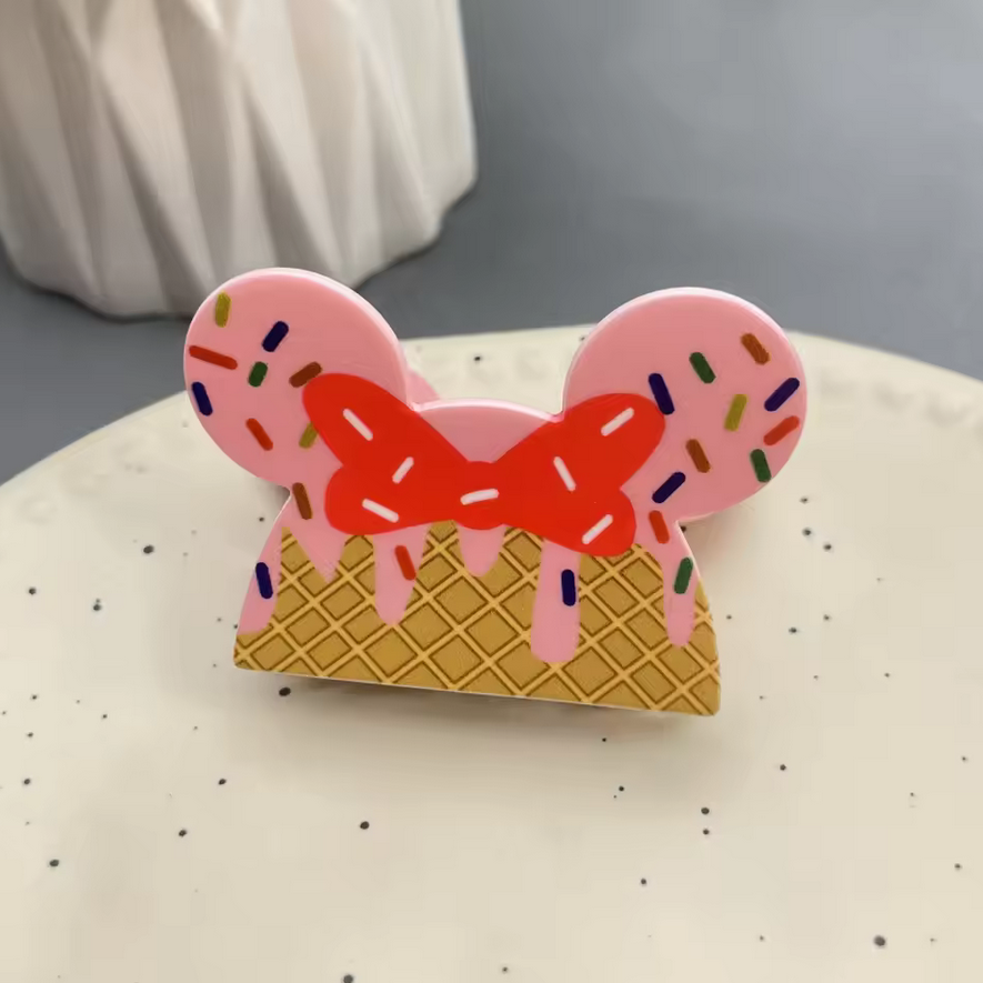 Minnie Ice Cream Hair Claw Hair Clip