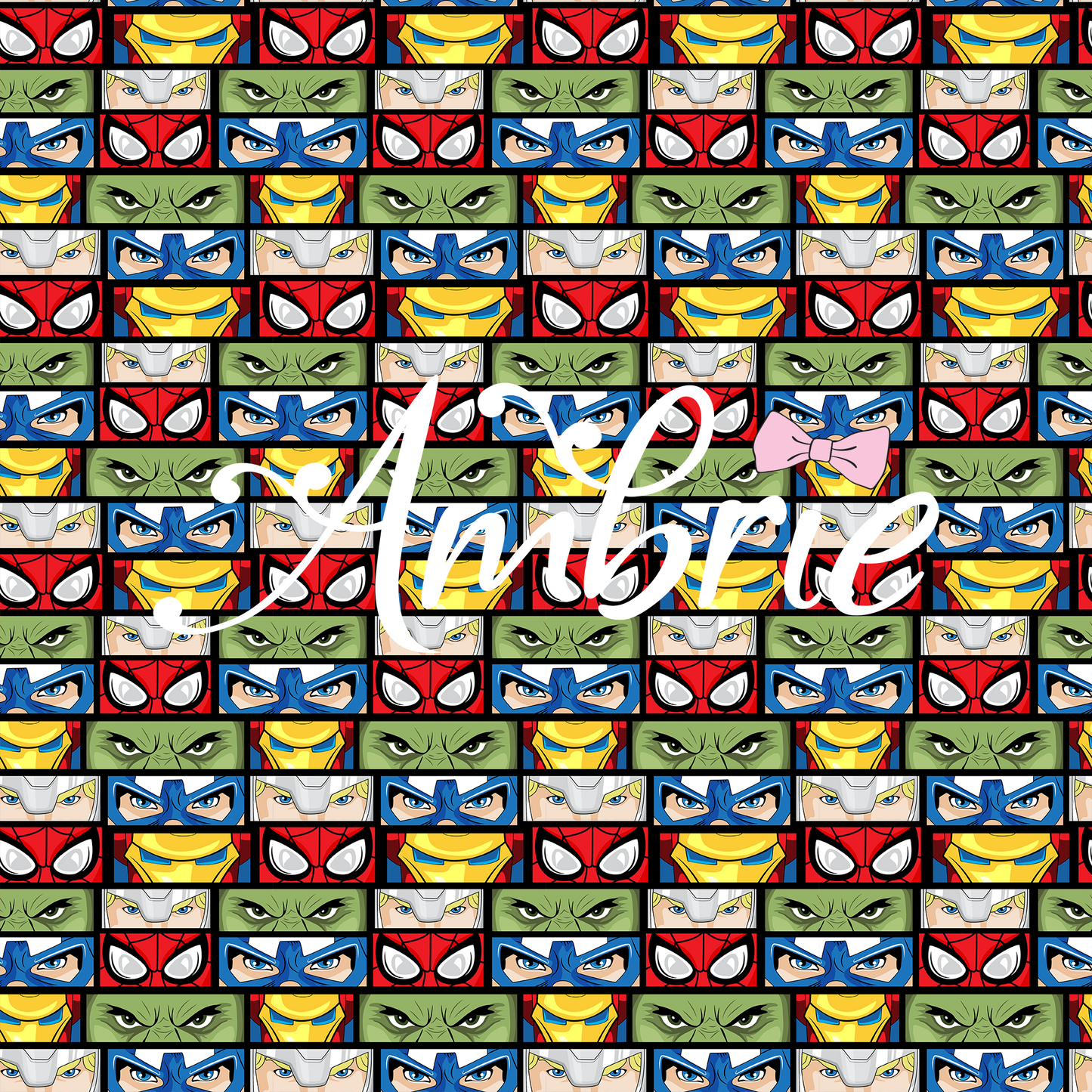 Super Heroes Eyes Seamless Pattern, Magical Cartoon Seamless pattern, Fabric Sublimation