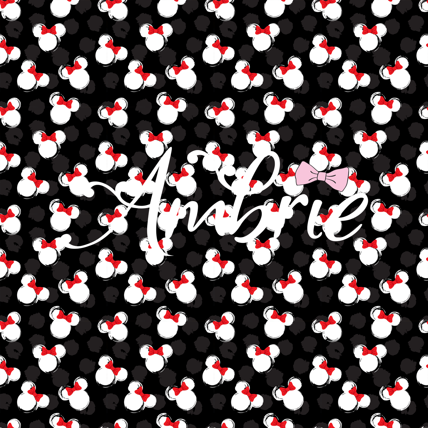 Minnie Mouse Blotches Seamless Pattern, Magical Cartoon Seamless pattern, Fabric Sublimation