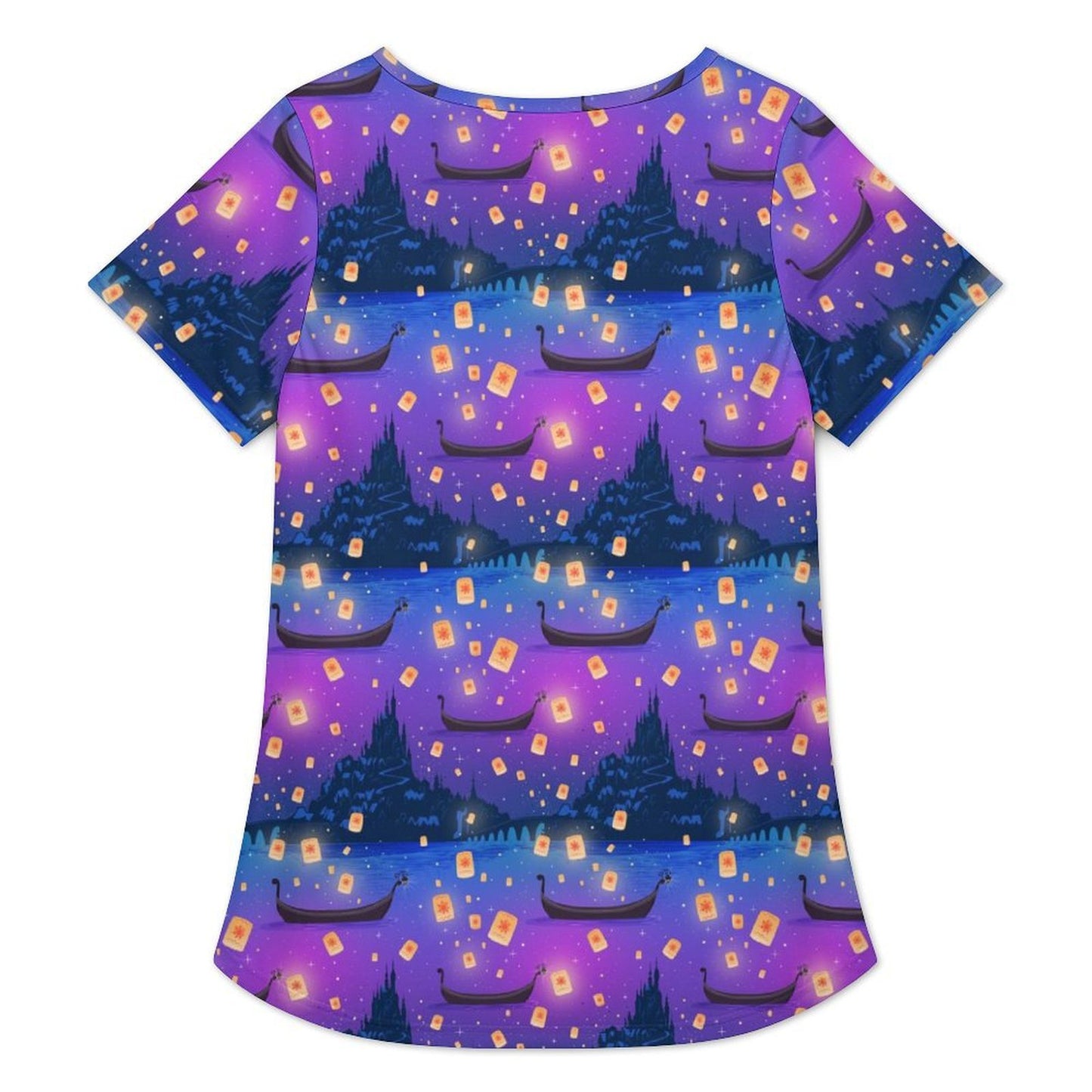 Floating Lanterns Women's Crew Neck Tunic - Ambrie