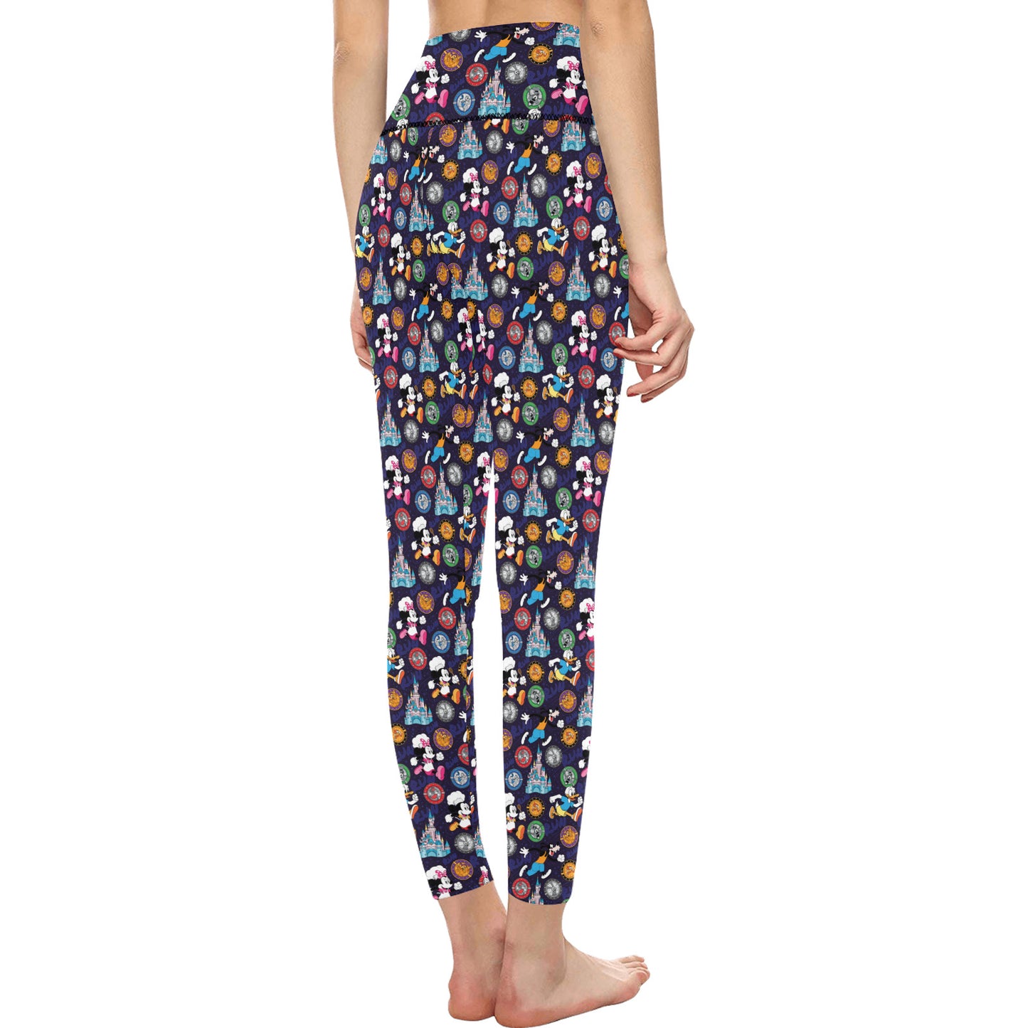 Mickey Wine And Dine Race Women's Athletic Leggings