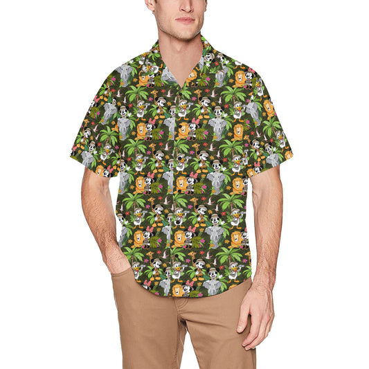 Safari Hawaiian Shirt With Chest Pocket