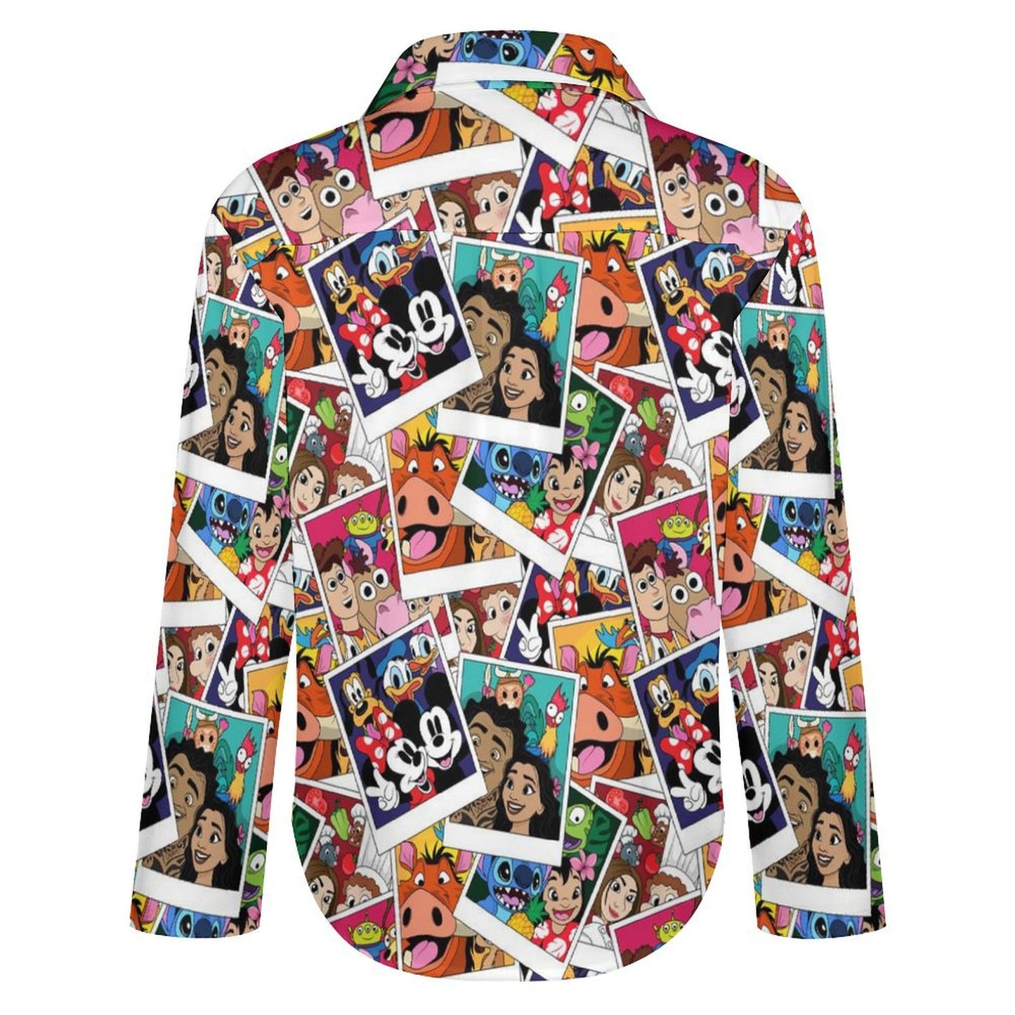 Selfies Long Sleeve Button Up Blouse