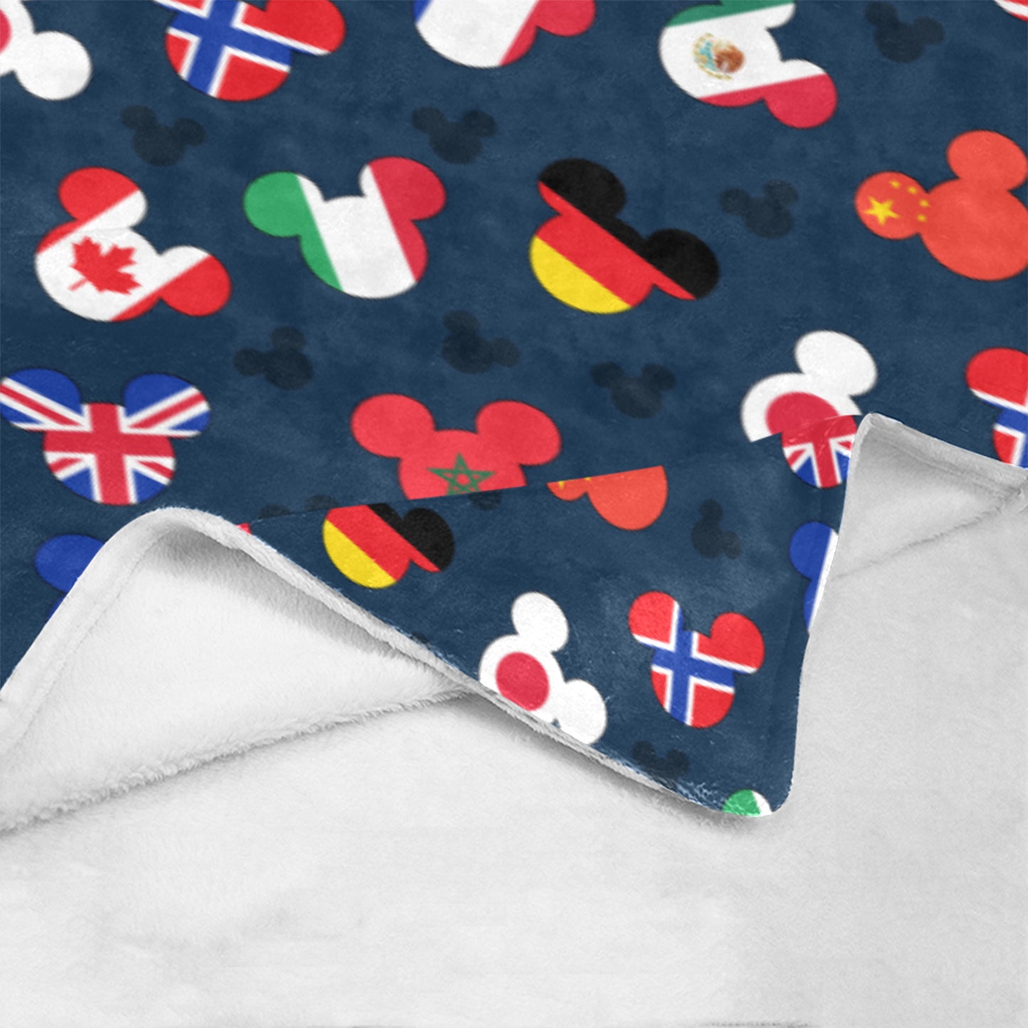 Mickey Flags Ultra-Soft Micro Fleece Blanket 32"x48"