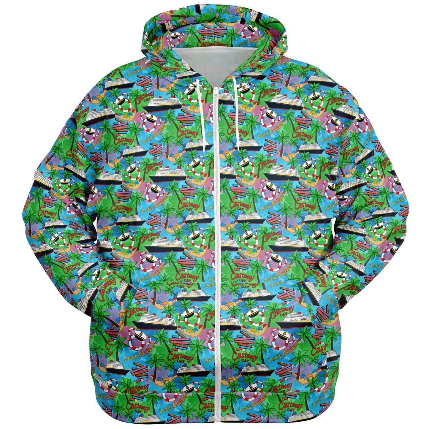 Let's Cruise Plus-size Unisex Zip Hoodie