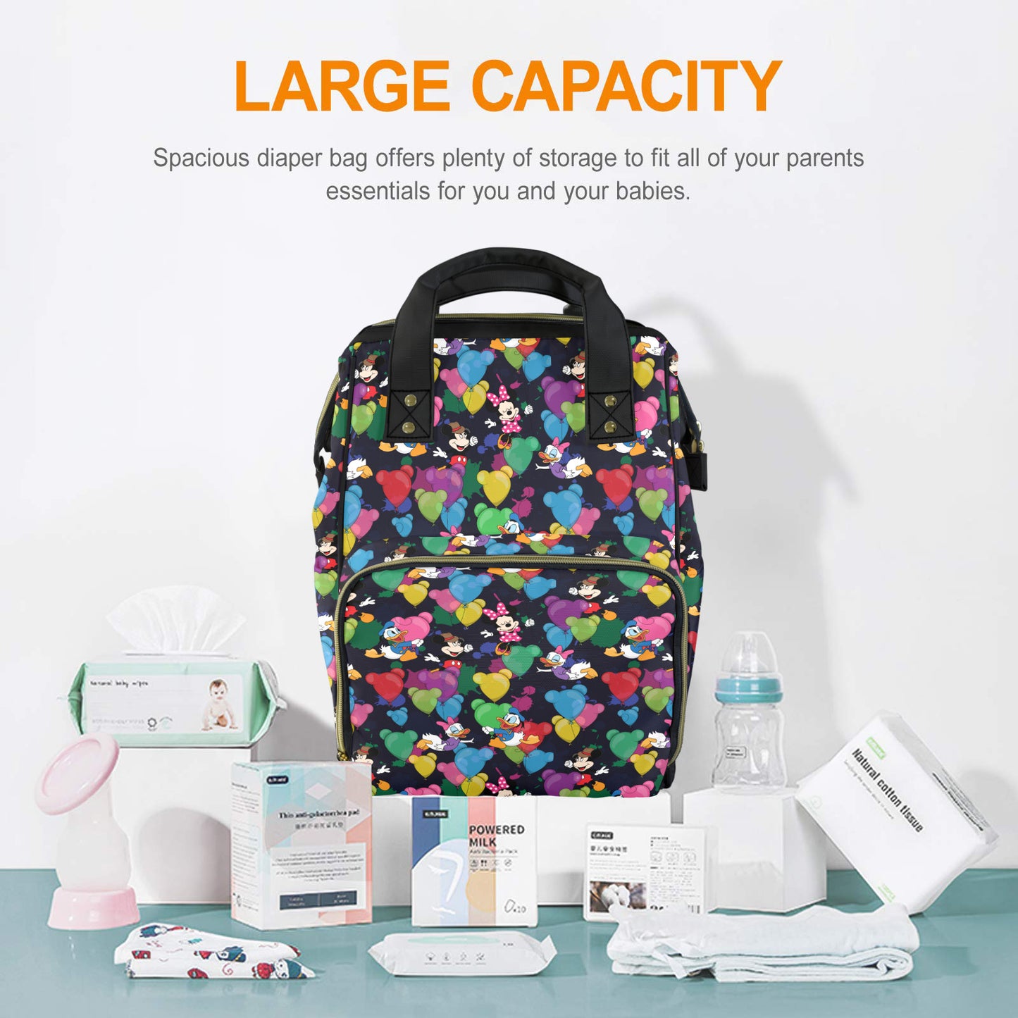 Character Balloons Multi-Function Diaper Bag