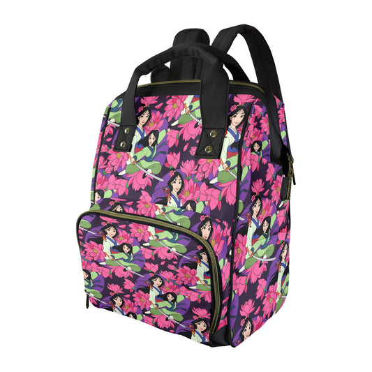 Blooming Flowers Multi-Function Diaper Bag