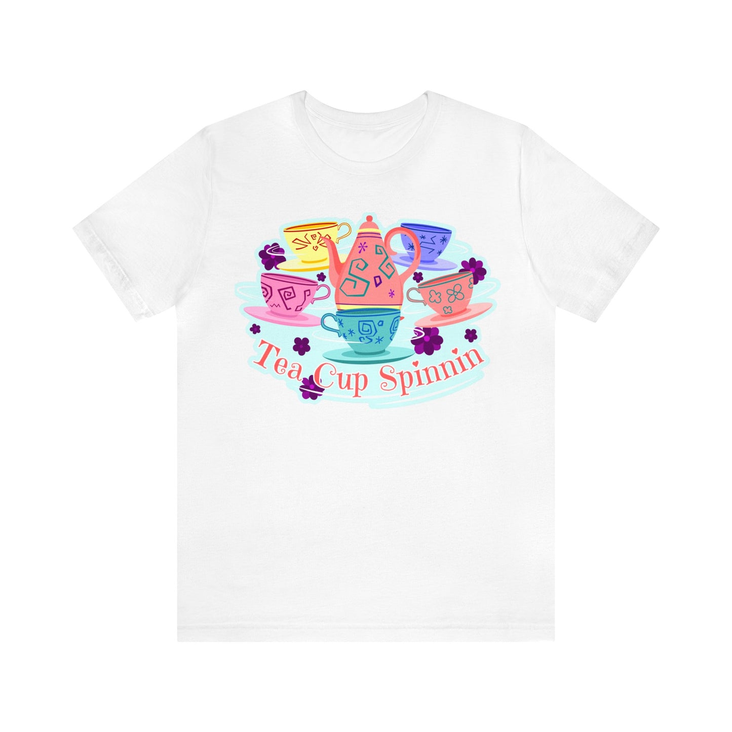 Tea Cup Spinnin Unisex Graphic Tee