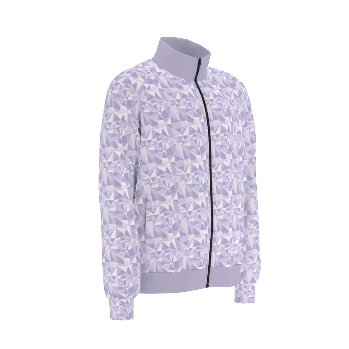 Purple Wall Unisex Stand Collar Jacket