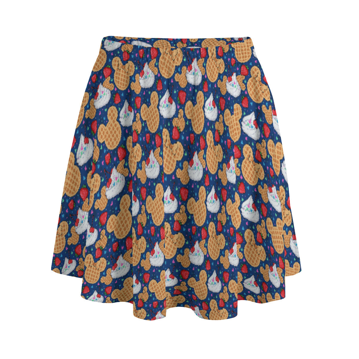 Waffles Women's Skirt With Pockets
