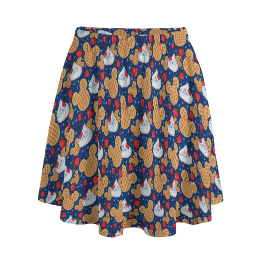 Waffles Women's Skirt With Pockets