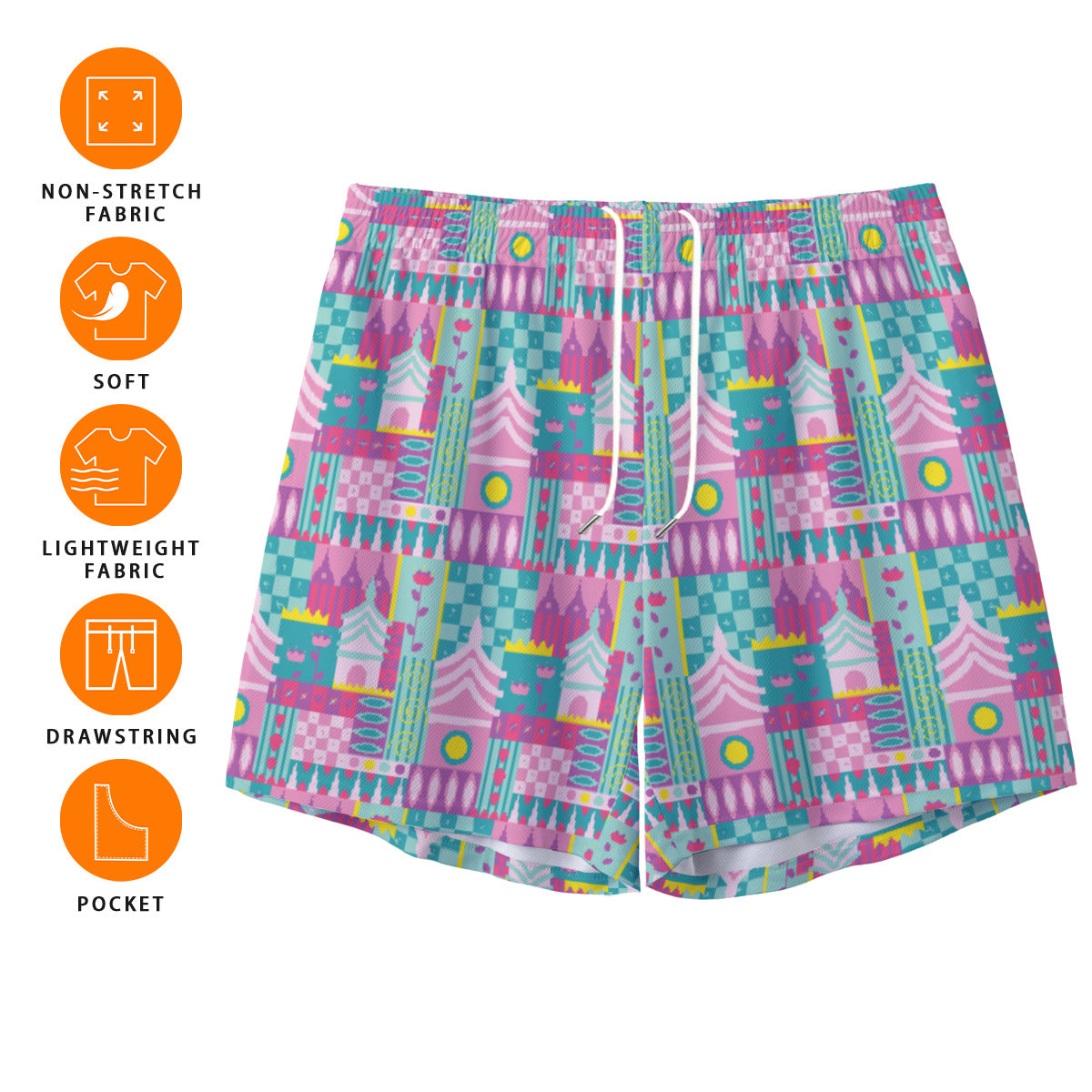 Small World Unisex Pocket Shorts