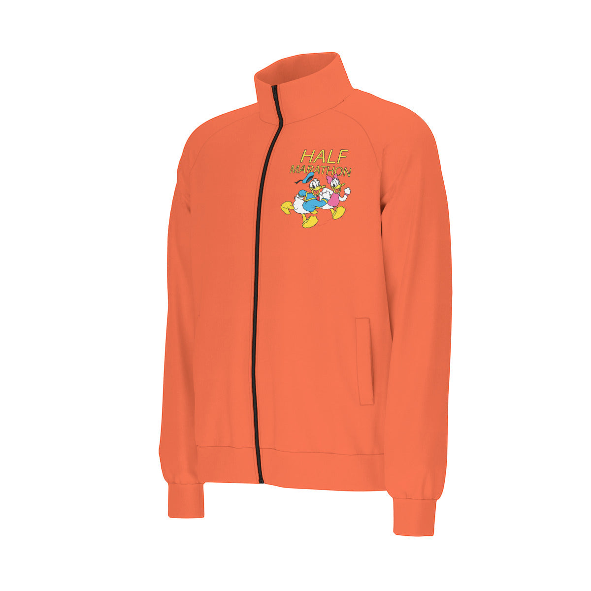 Donald And Daisy Half Marathon Unisex Stand Collar Jacket