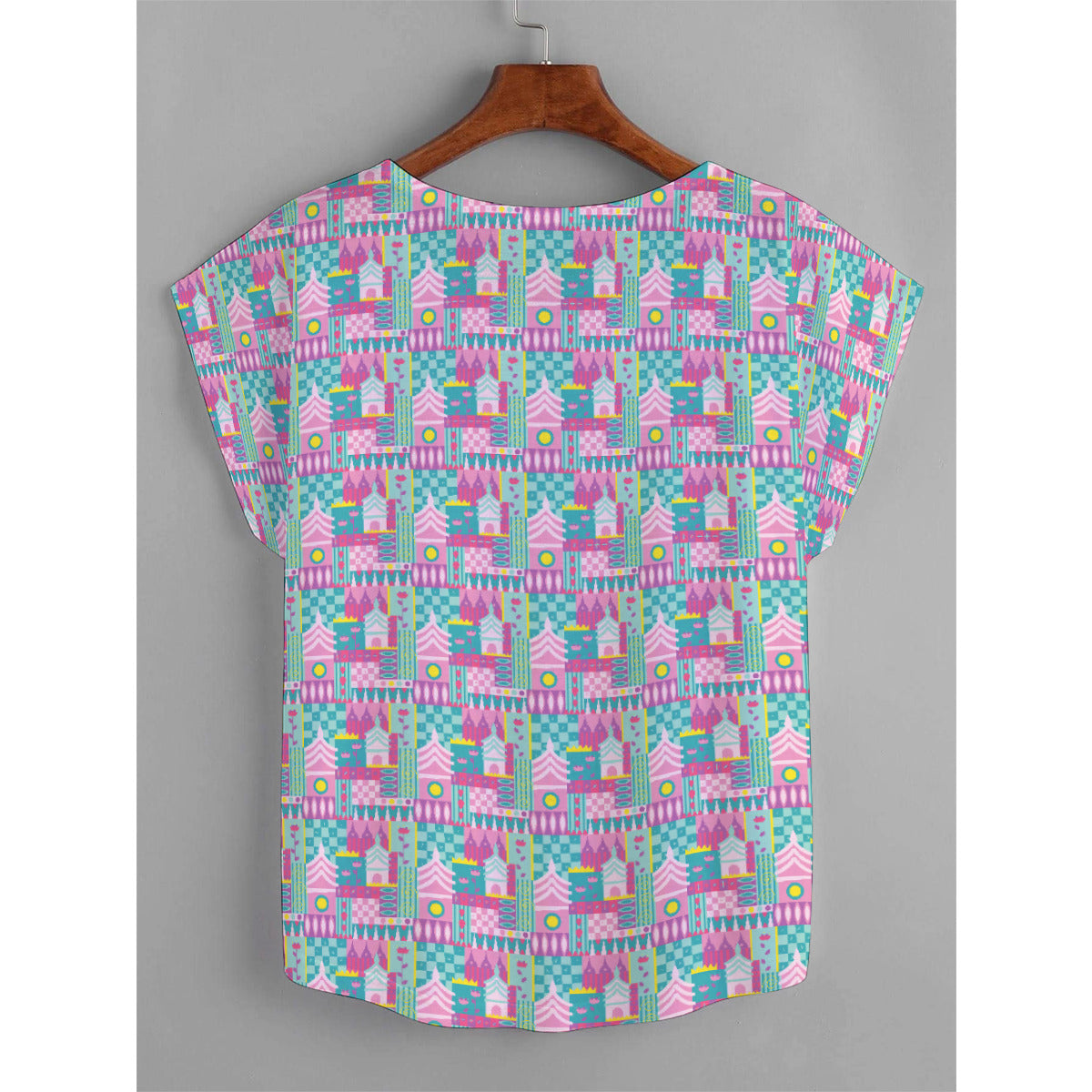 Small World Plus Size Women's Curved Hem T-shirt