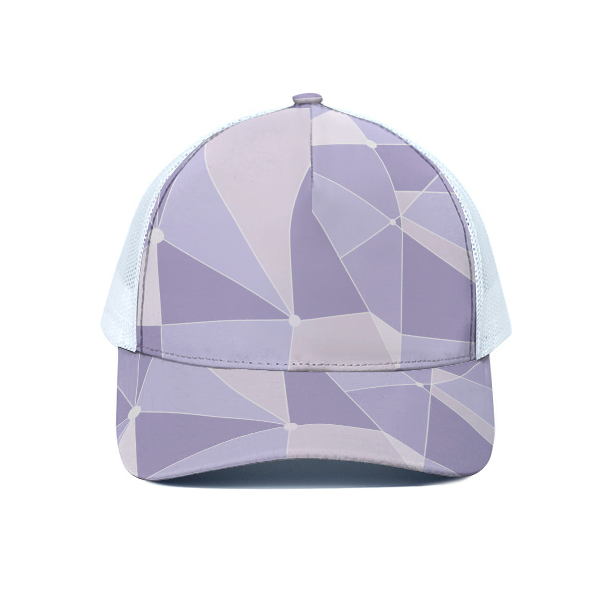 Purple Wall Unisex Trucker Hat With White Half Mesh