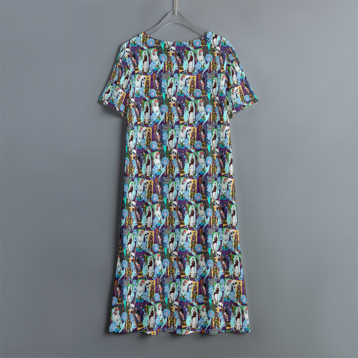 Haunted Mansion Favorites Women's Swing Dress With Short Sleeve