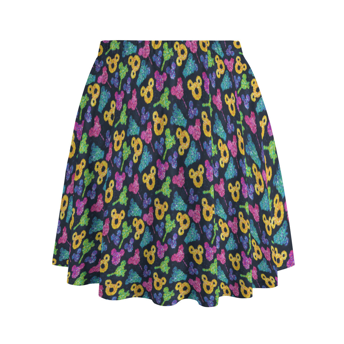 Glitter Park Snacks Women's Skirt With Pockets