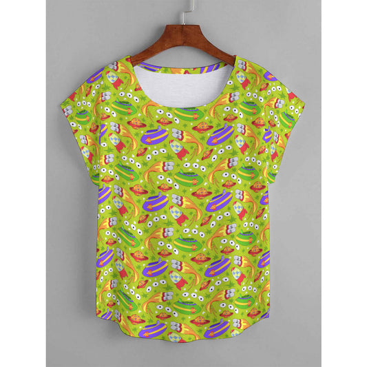 Aliens Plus Size Women's Curved Hem T-shirt